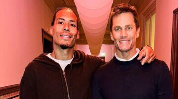 Tom Brady en Virgil van Dijk - voor laatstgenoemde maakte Nike een Ballon d'Or-sneaker.