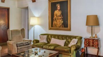 Het schilderij dat werd ontdekt op een woningsite.