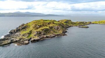 Insh Island in Schotland.