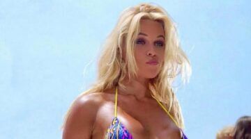 Een van de Baywatch-foto's van Pamela Anderson.