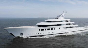 Het superjacht van Snapchat-oprichter Evan Spiegel.