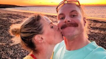 Valtteri Bottas en zijn vrouw