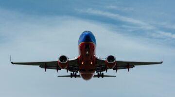 Opstijgend vliegtuig