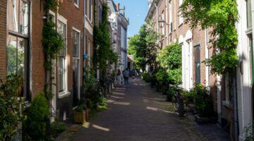 Een straatje in Haarlem