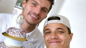 Max Verstappen en Lando Norris