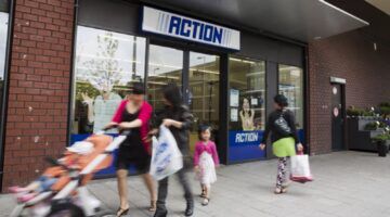 Buitenaanzicht van de winkel van Action