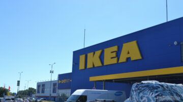 Voorgevel van een IKEA winkel