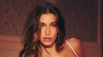 Hailey Bieber in de Valentijnsdag-fotoshoot voor Victoria's Secret
