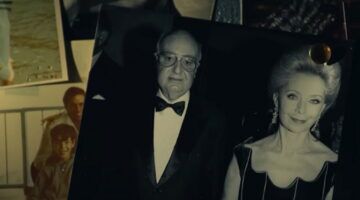 Een oude foto met bankier Edmond Safra en zijn vrouw