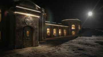 Het toekomstige hotel op de maan.