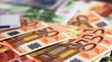 Briefjes contantgeld