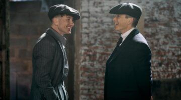 Cillian Murphy en Barry Keoghan in Peaky Blinders: The Immortal Man