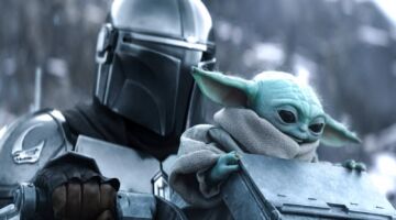 Din Djarin en Grogu in Star Wars: The Mandalorian and Grogu