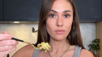 Ana Sofia op Instagram met een bord eten