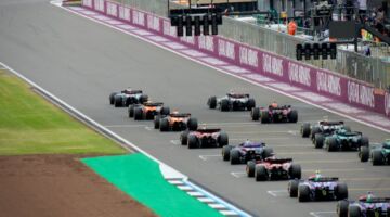 Formule 1 auto's die net zjin gestart