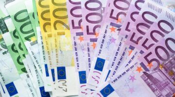 Cashgeld van verschillende waardes.