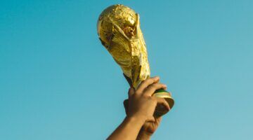 De beker die zal worden vergeven tijdens het WK 2026.
