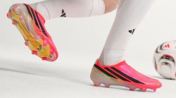 F50 HYPERFAST ELITE Laceless Firm Ground Voetbalschoenen. roze schoenen.