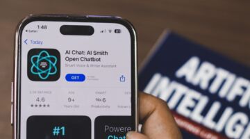 Een chatbot-app op een telefoon