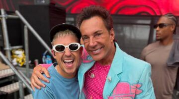 Gerard Joling, de man die zijn appartement te huur heeft gezet, o[ de foto met Lil Kleine