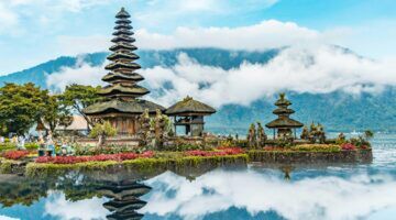 Bali, waar veel mensen hun vakantie spenderen.