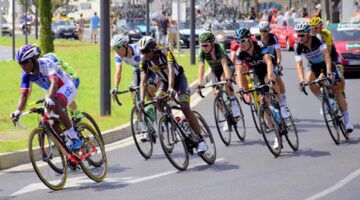 Renners van de wielerteams die meededen aan de Tour de France.
