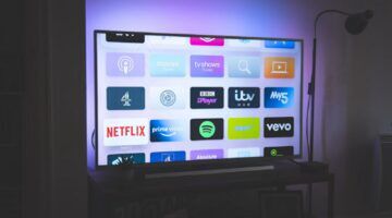 IPTV gebruikt op scherm.