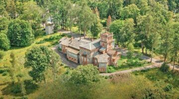 Het kasteel in Letland.