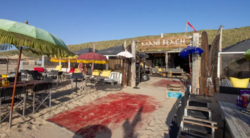 Het strandpaviljoen in Zandvoort
