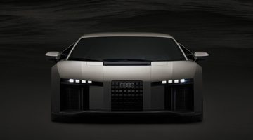 De neus van de Audi Nuvolari.