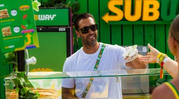 De plek van Subway tijdens Solar festival