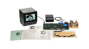 De Apple-1 die naar de veiling gaat.