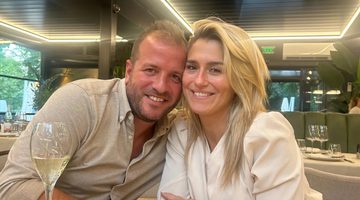 Rafael van der Vaart met zijn vriendin Estevana Polman