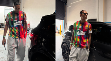 Virgil van Dijk met het nieuwe patta jersey