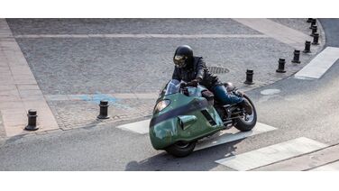 De custom Moto Guzzi Dustbin is niet je standaard motor