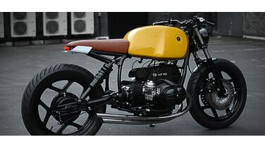 BMW R80 omgetoverd tot futuristische cafe racer