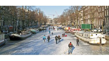 We kunnen mogelijk binnenkort schaatsen op de Amsterdamse grachten