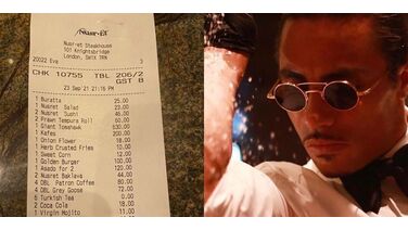 Mensen gaan uiteten bij het nieuwe restaurant van Salt Bae en schrikken zich rot van de rekening