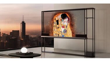 LG maakt fans wild: onthult draadloze, transparante tv van 77 inch