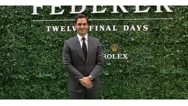 Roger Federer is gespot met héél classy Rolex-sporthorloge om zijn pols