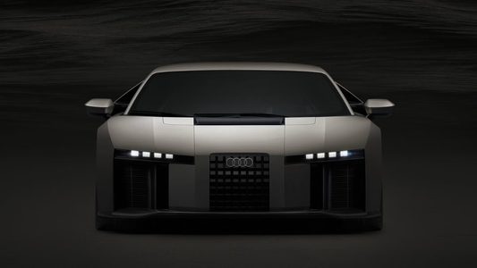 De neus van de Audi Nuvolari.