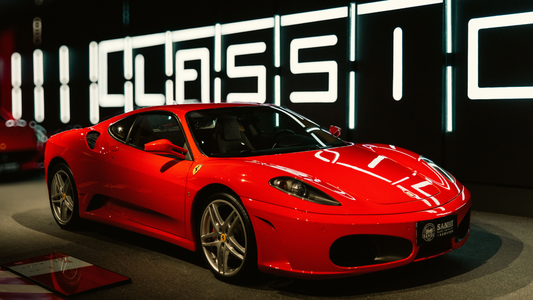 De Ferrari F430, die Heidi Klum als cadeau aan haar zoon gaf