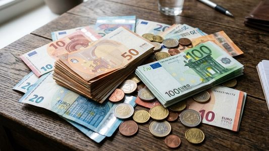 Geld, waarmee een energierekening te betalen valt.