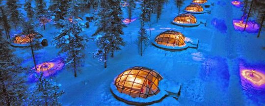 Illustratie voor: Bucketlist: Slapen in een Iglo onder het Noorderlicht
