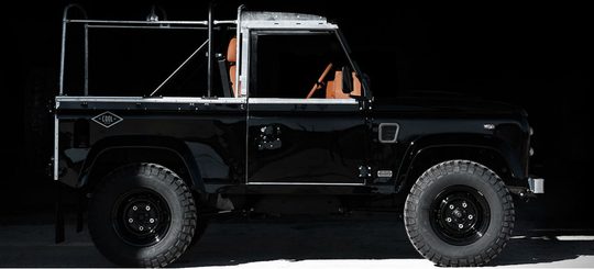 All-black land rover defender man man