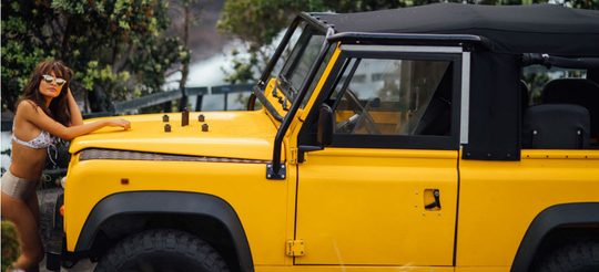 land rover defender vrouwen MAN MAN