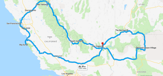 Roadtrip Amerika westkust MAN MAN