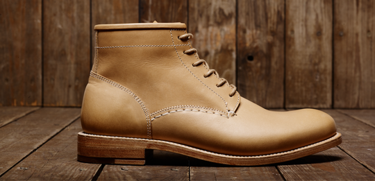 Illustratie voor: Handgemaakte virgin leather boots van Nederlandse bodem