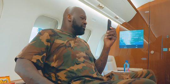 shaquille o'neal vliegtuig