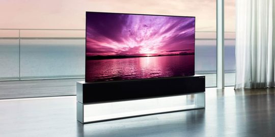 Illustratie voor: Deze mega oprolbare tv van LG kost bijna €75.000
